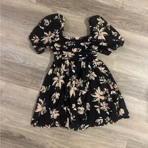 Blu Pepper Black Lace Dress